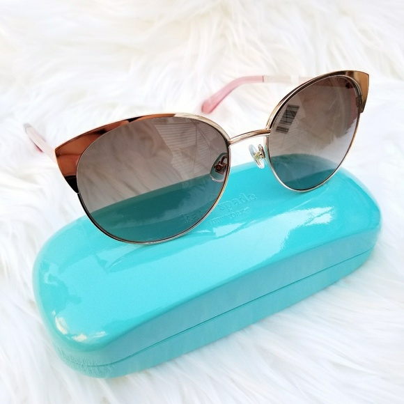 kate spade Accessories Kate Spade Rose Gold Kaydee Pink Sunglasses